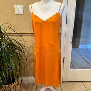 LITA by Ciara Silk Mini Slip Dress in Amberglow Size XL